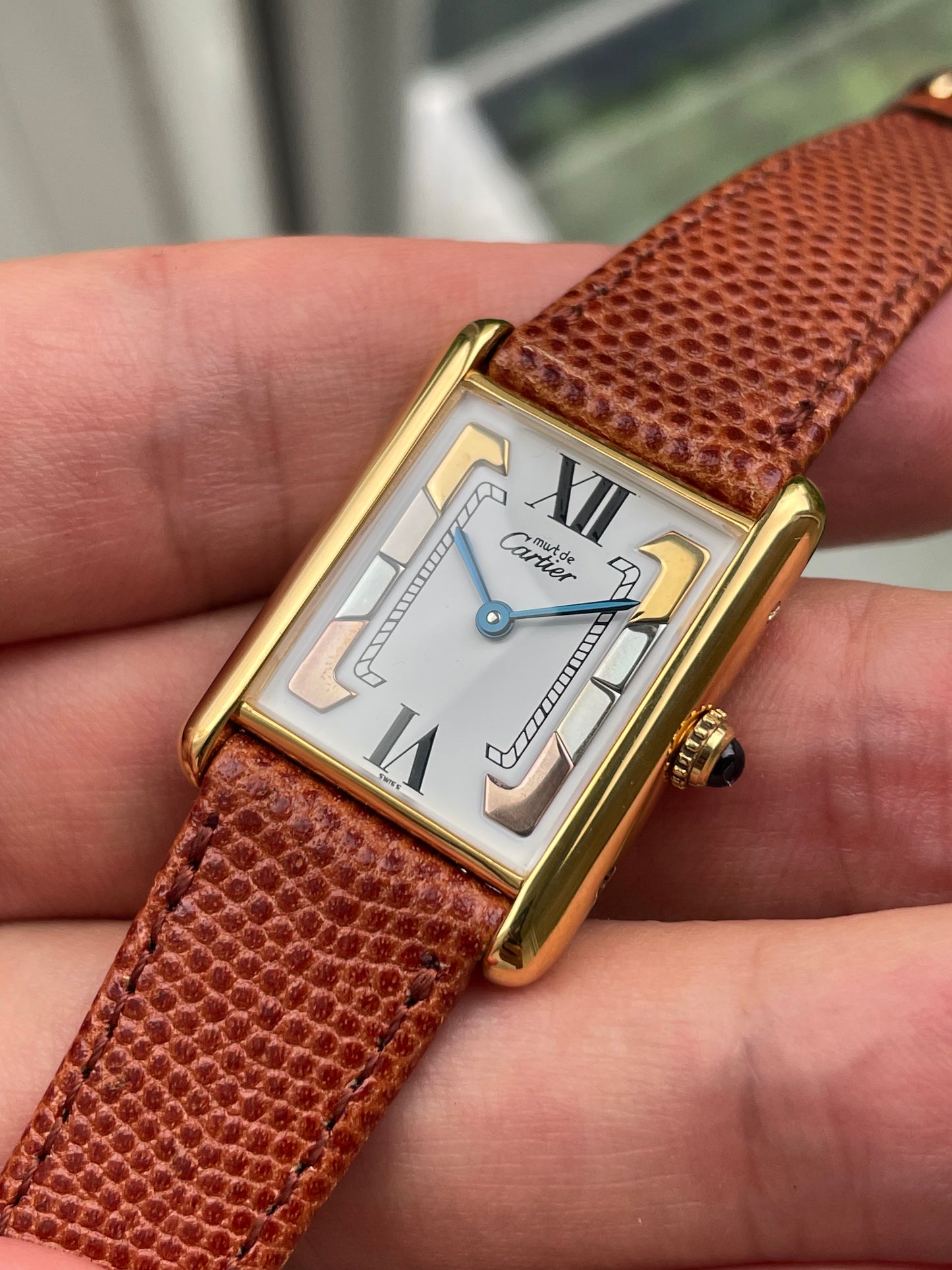 Must de Cartier Tank “Trinity” Dial Unisex w/ Original Box & Papers