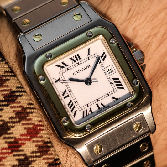 Cartier Santos Carrée 2961 w/ Original Box, Papers, Booklets & 2023 Cartier Service Paperwork, Retailed by Cartier London