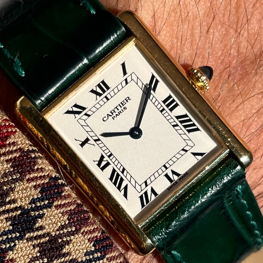 Cartier Paris Collection Privée (CPCP) Tank Louis Mécanique Guilloche 1600B