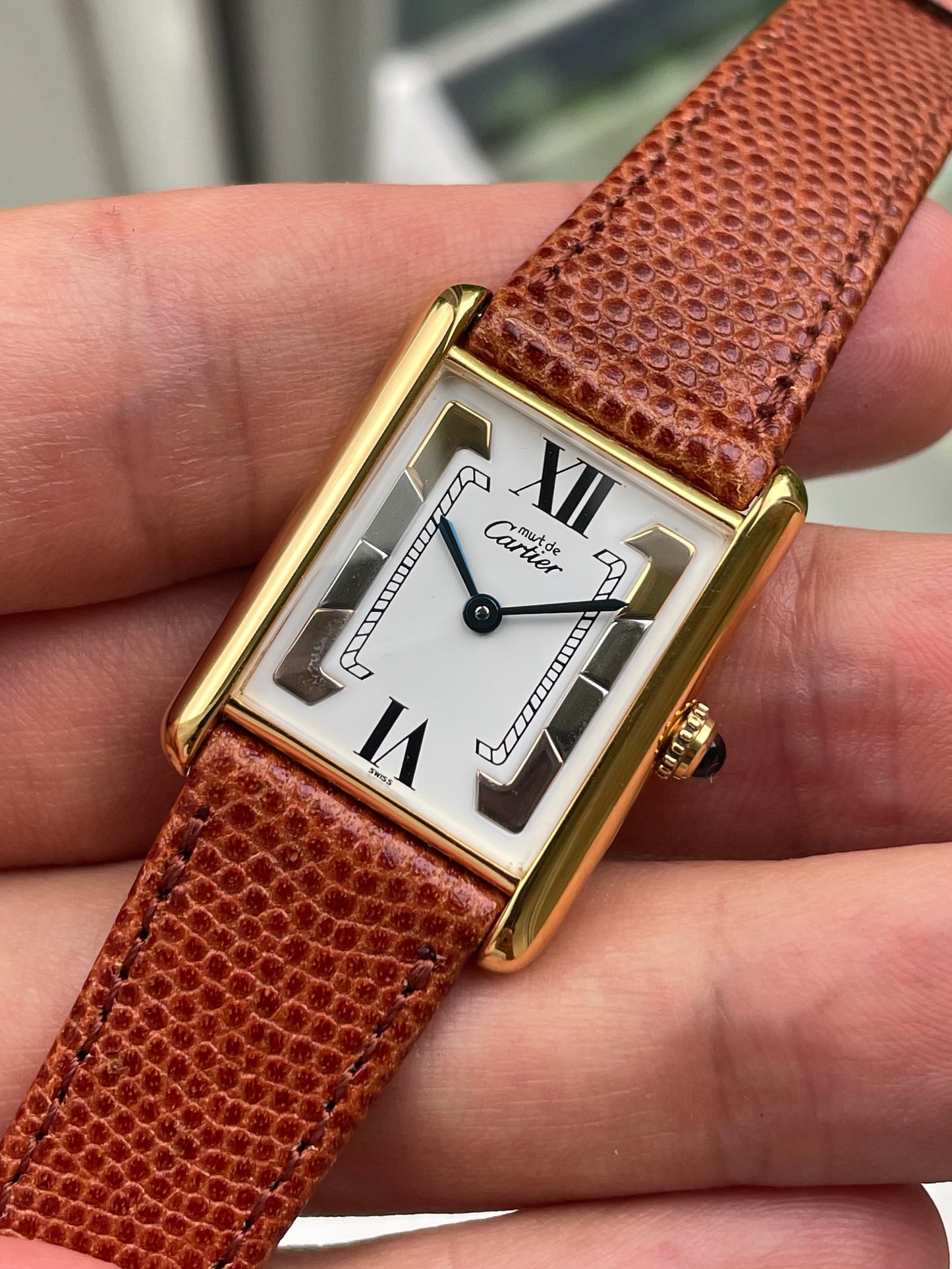 Must de Cartier Tank “Trinity” Dial Unisex w/ Original Box & Papers