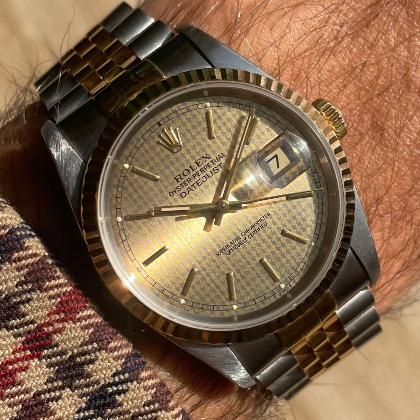 Rolex Datejust 16233 Houndstooth Dial 1991