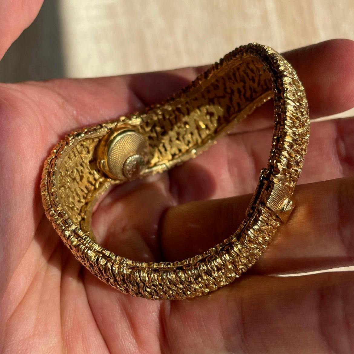 Omega Frisson d'Or Gilbert Albert Designed 18k Gold Concealed Bangle Watch