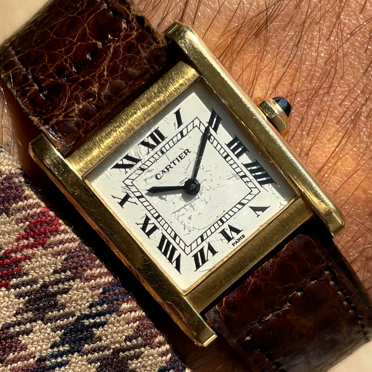 Cartier Paris Tank Normale 7809 w/ London Import Marks