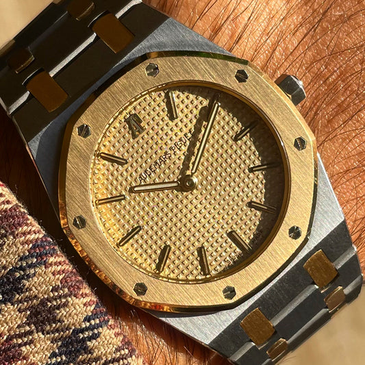 Audemars Piguet Royal Oak 56303 Unpolished w/ Champagne Tapisserie Dial