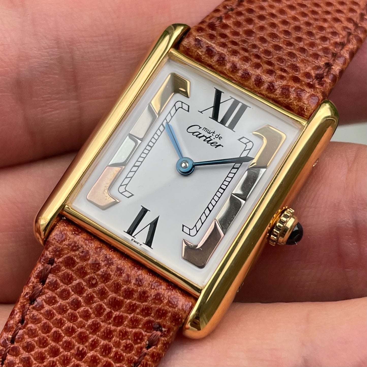 Must de Cartier Tank “Trinity” Dial Unisex w/ Original Box & Papers