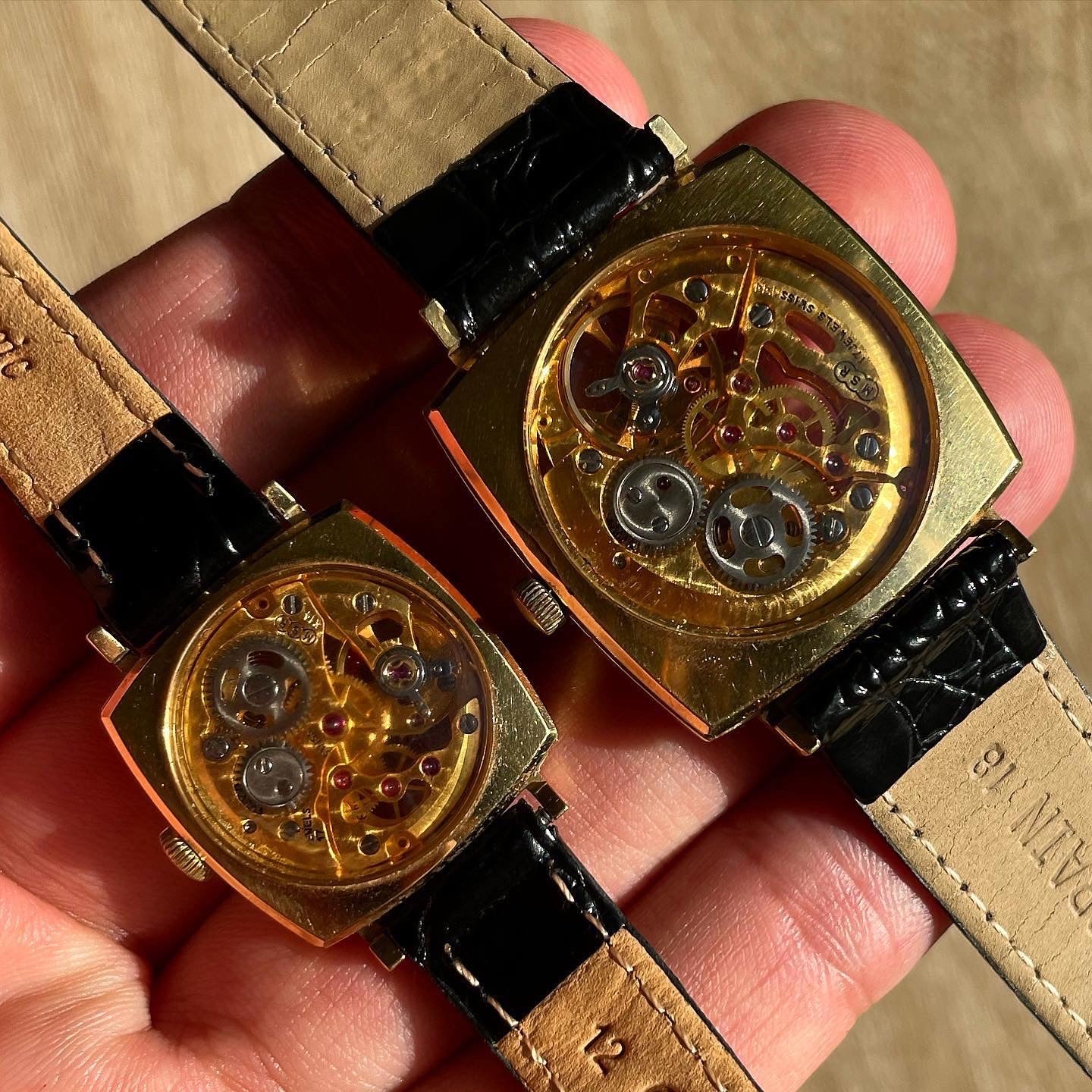 Pair of His & Hers Vulcain Skeletonised Mechanical Watches