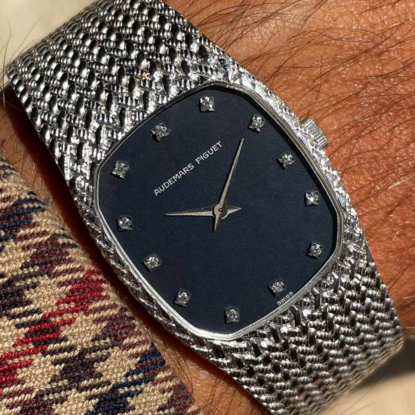 Audemars Piguet "Cobra" Style 18k White Gold Mechanical Bracelet Watch