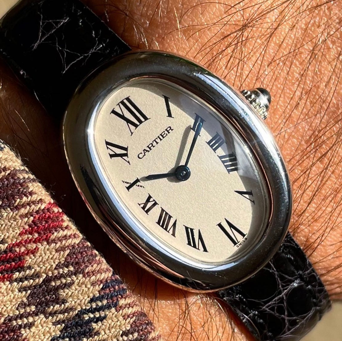 Cartier Baignoire 18k Solid White Gold Ref. 1955