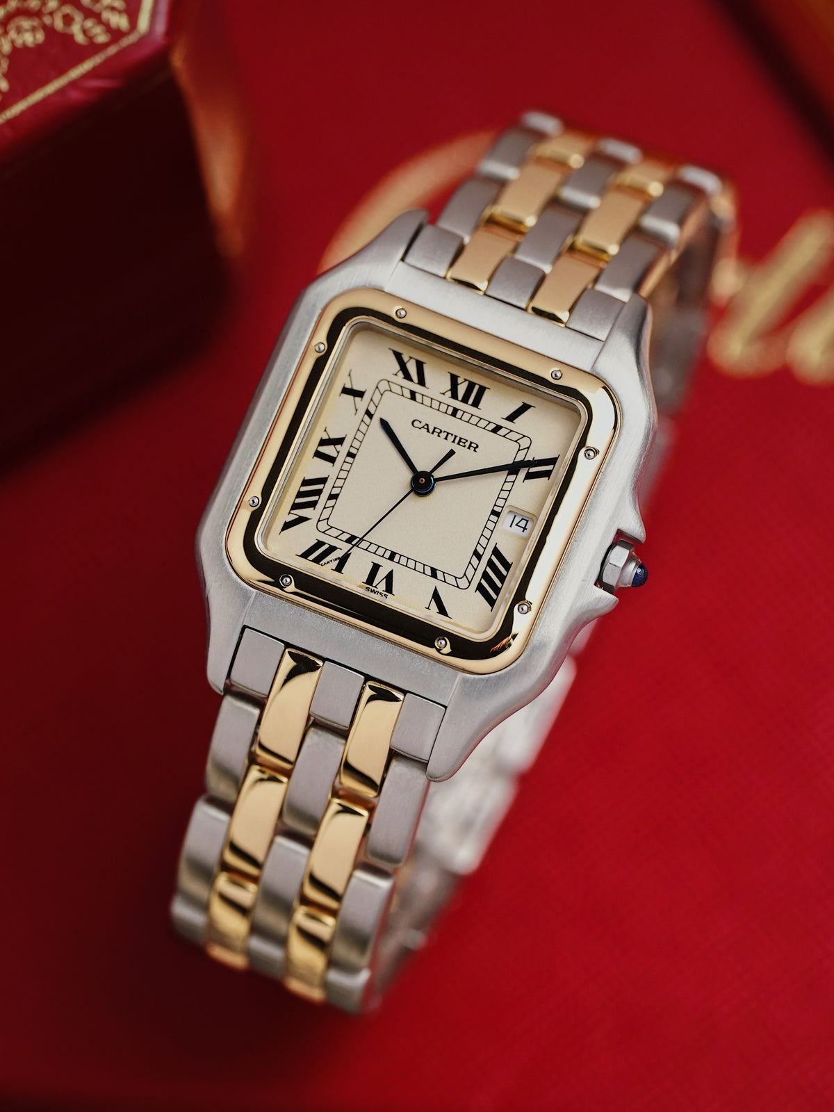 Cartier Panthère 187957 "Two Row" Steel & Solid Gold 29mm Unisex