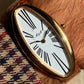 NOS M&M Swiss Made Curved Oval Watch in the Style of Cartier London Baignoire Allongée / New York Maxi Oval