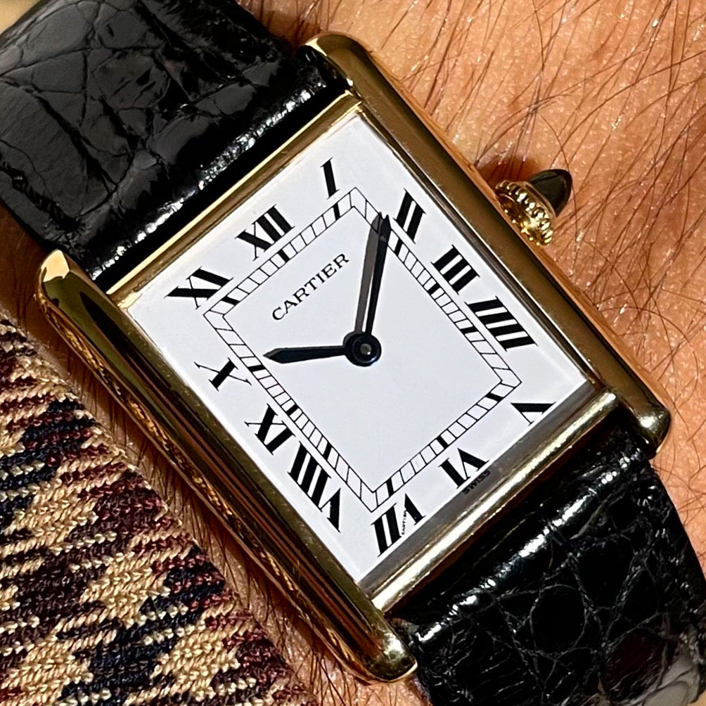 Cartier Paris Tank Louis 18k Yellow Gold Mechanical 78086