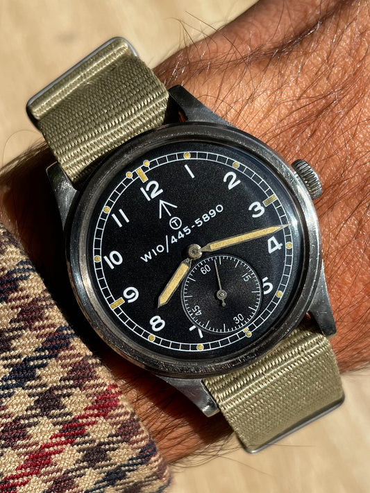 IWC Rare NATO Dial Dirty Dozen W.W.W. British Military Issued 1945