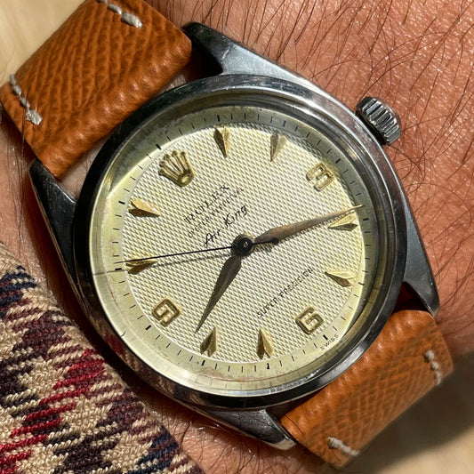 Rolex Air King 5500 w/ Honeycomb "Explorer" 3-6-9 Dial 1960