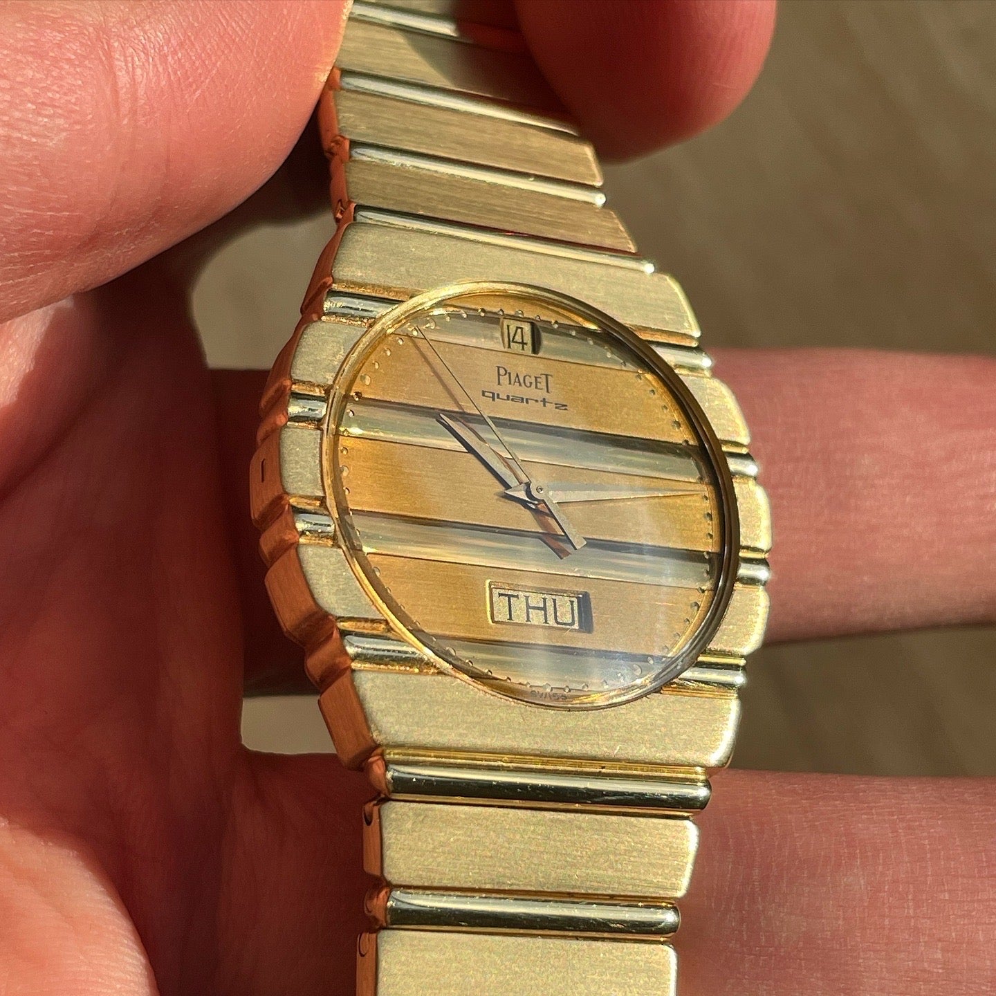 Piaget Polo 18k Solid Yellow Gold Day Date 15562 C 701