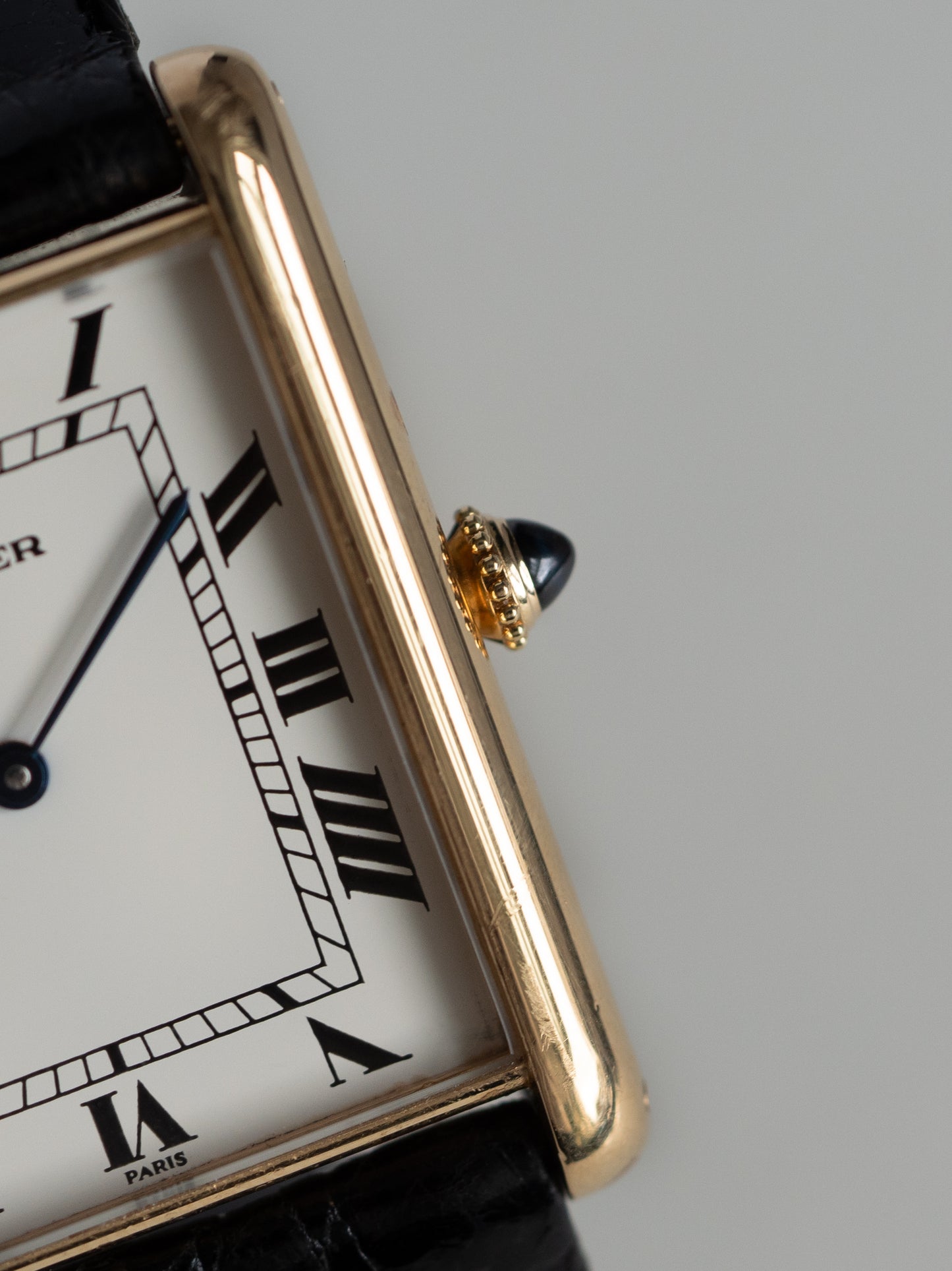 Cartier Paris "Jumbo" Tank Louis Automatique 17002 w/ Cartier Service Paperwork
