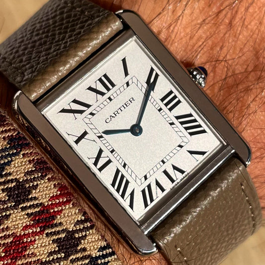 Cartier Tank Solo Large Size 2715 Steel w/ Box & Papers