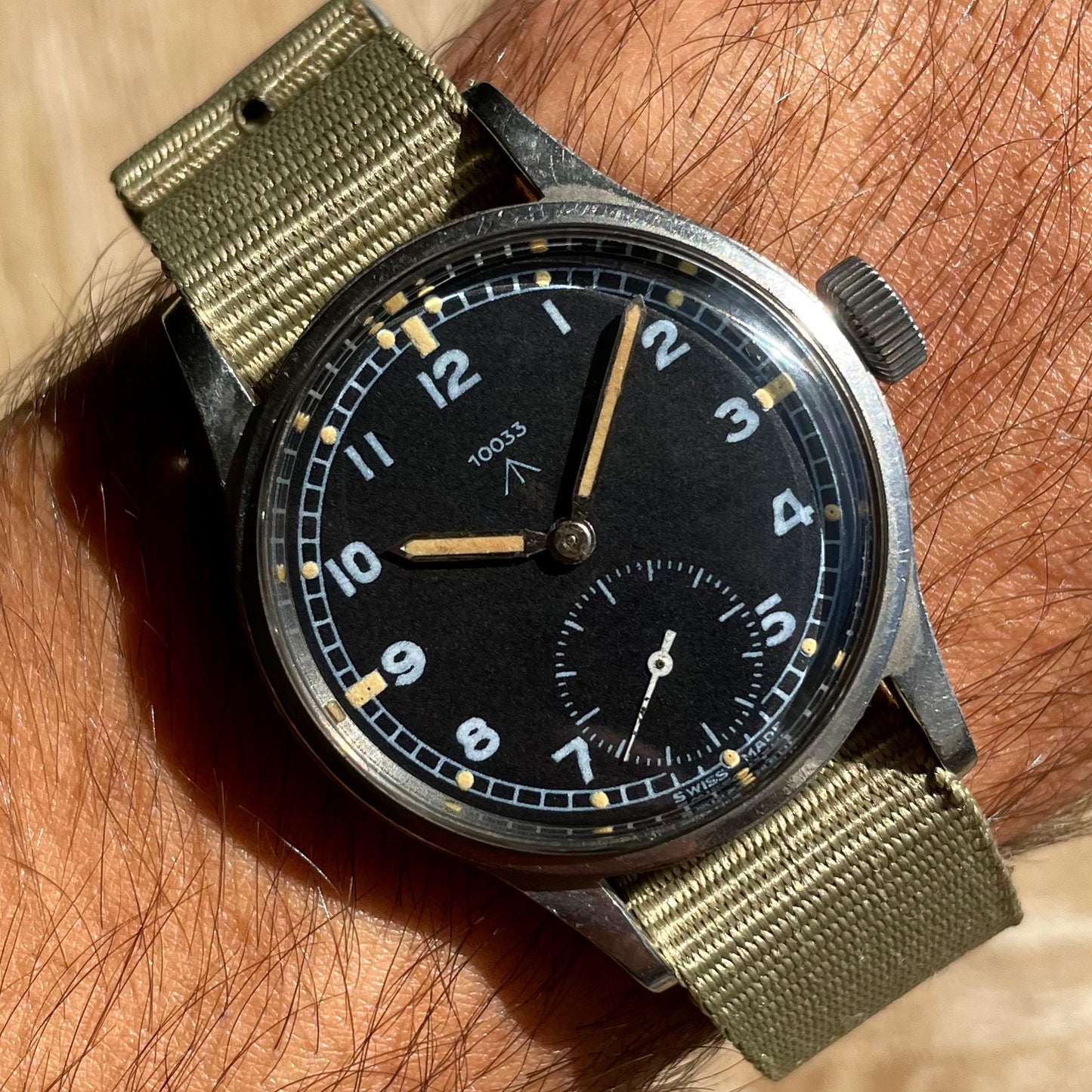 Omega British Military Issued Dirty Dozen W.W.W. MoD Dial