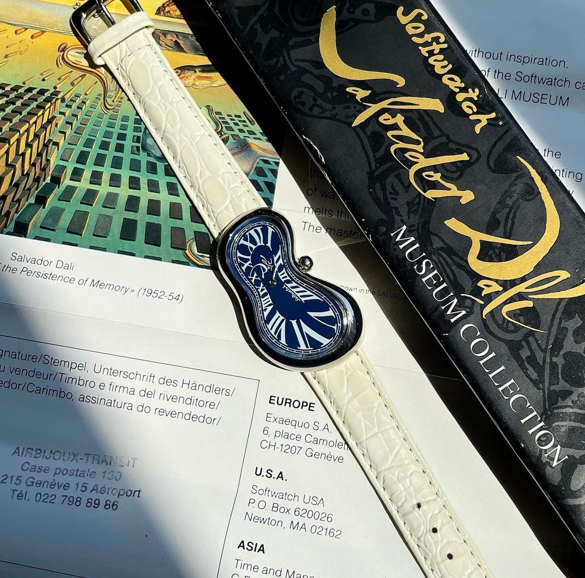 Softwatch by Exaequo Salvador Dalí Surrealist Watch Blue Dial w/ Box & Papers