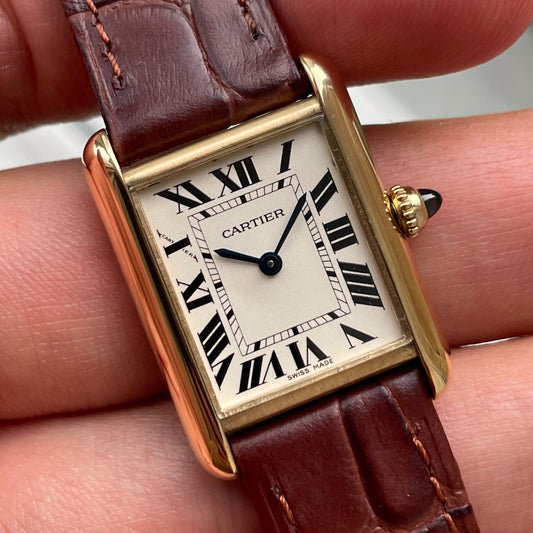 Cartier Tank Louis Unisex 18k Yellow Gold 2442 / W1529856