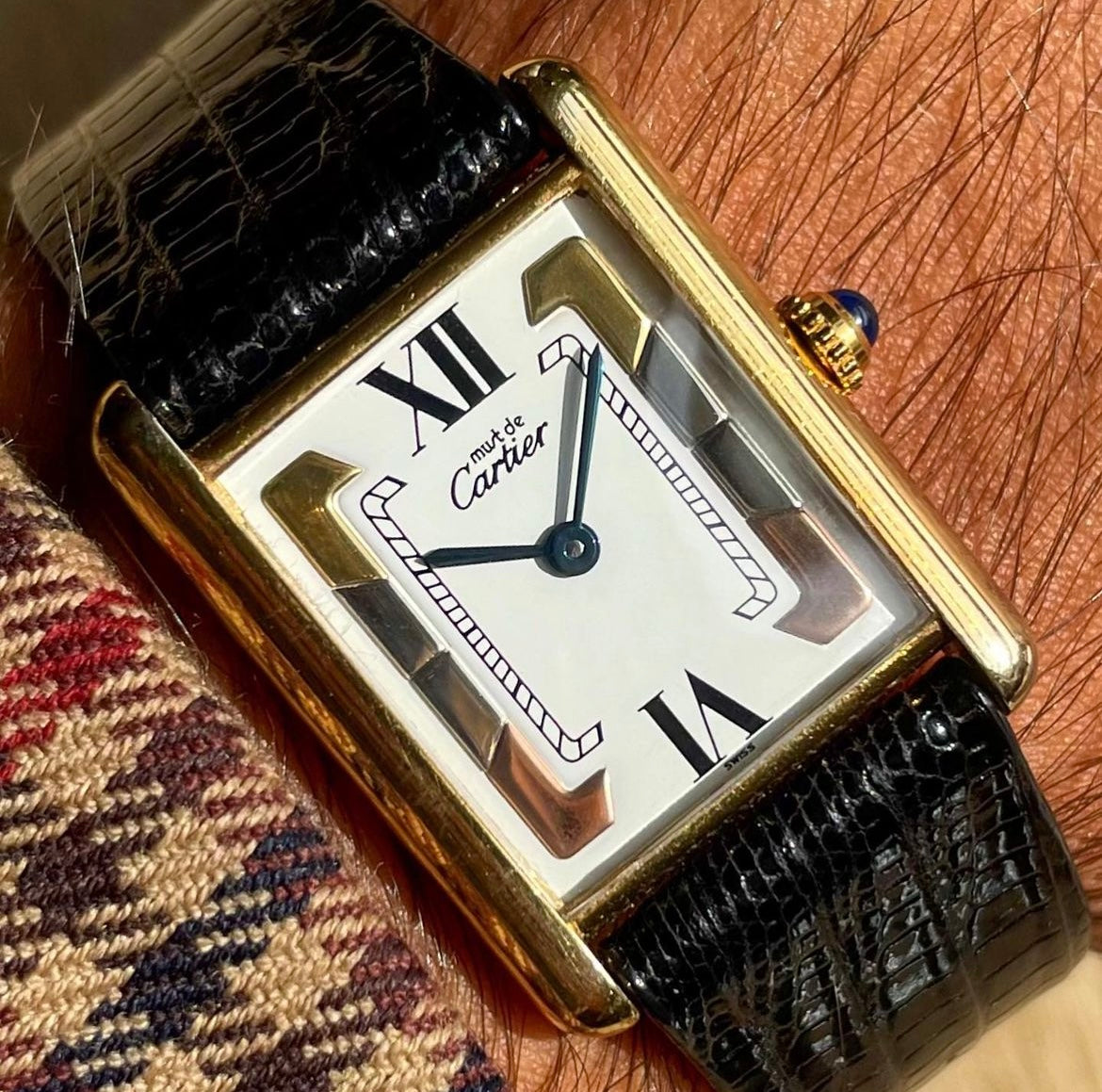 Must de Cartier Tank Trinity Dial 1615 Unisex w/ Papers