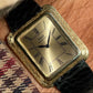 Piaget 18k Gold Stepped "Tank" Bark Finish 74101 w/ 2024 Piaget Service Papers