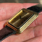 Piaget 18k Gold Stepped "Tank" Bark Finish 74101 w/ 2024 Piaget Service Papers