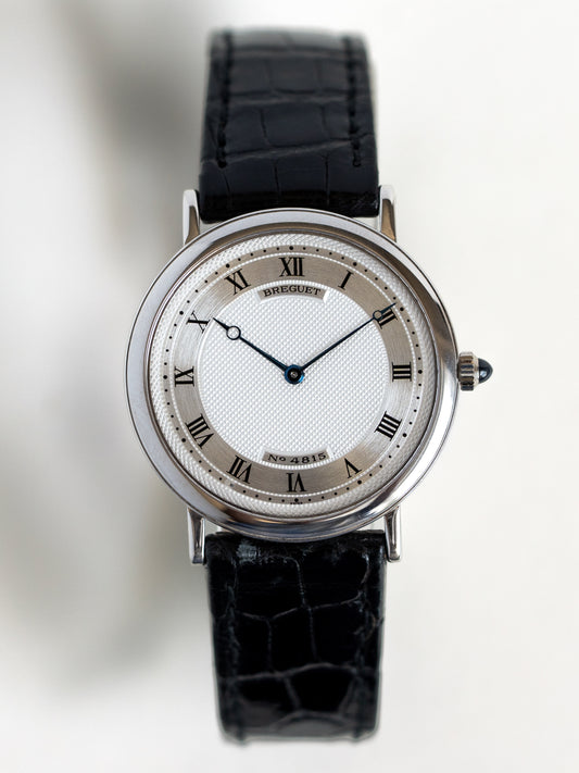 Breguet Classique Automatic 18k Solid White Gold 3200 w/ Original Box, Papers & Service Papers