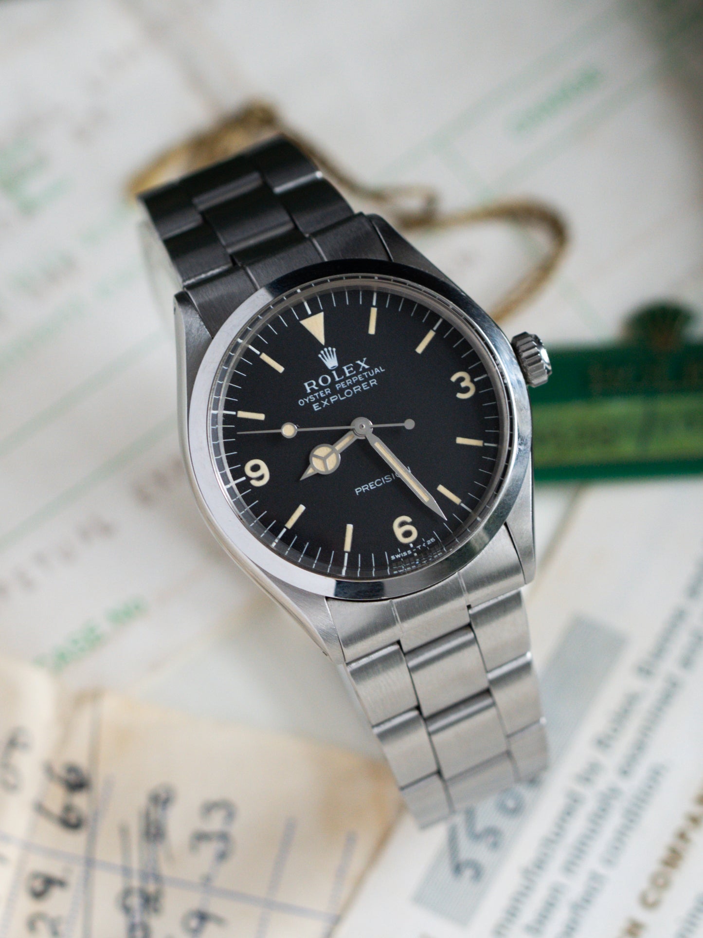 Rolex Explorer 5500 w/ Original Box, Papers & Purchase Receipt 1974