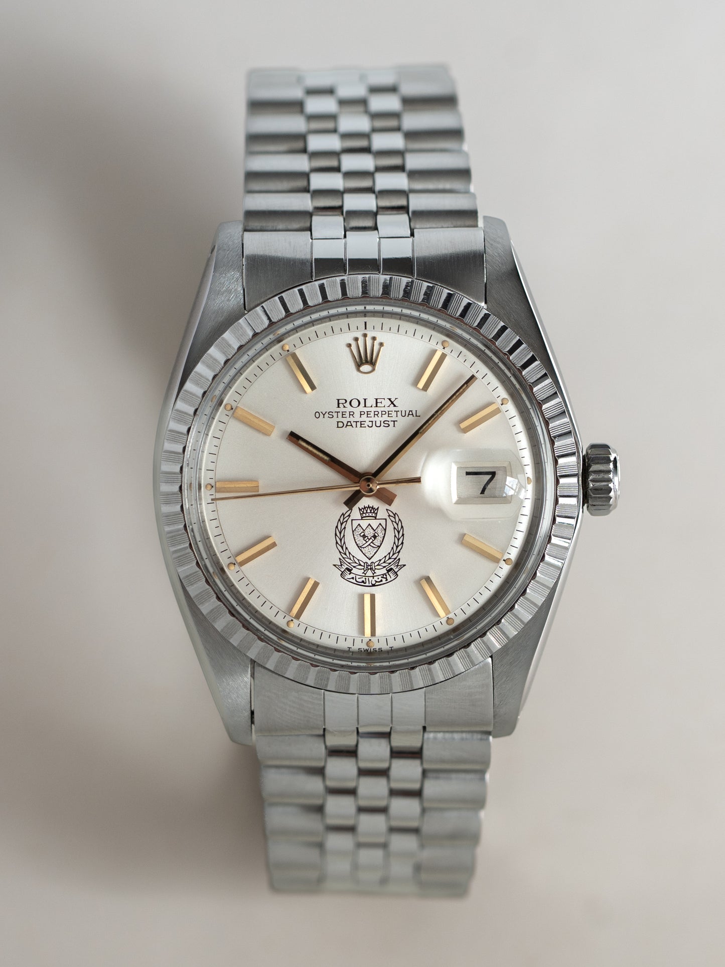Rolex Datejust 1603 w/ Bahrain Defence Force Logo Dial