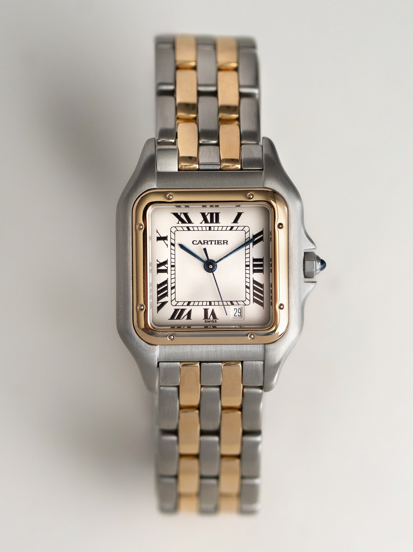 Cartier Panthère 1100 "Two Row" Steel & Solid Gold 27mm Unisex