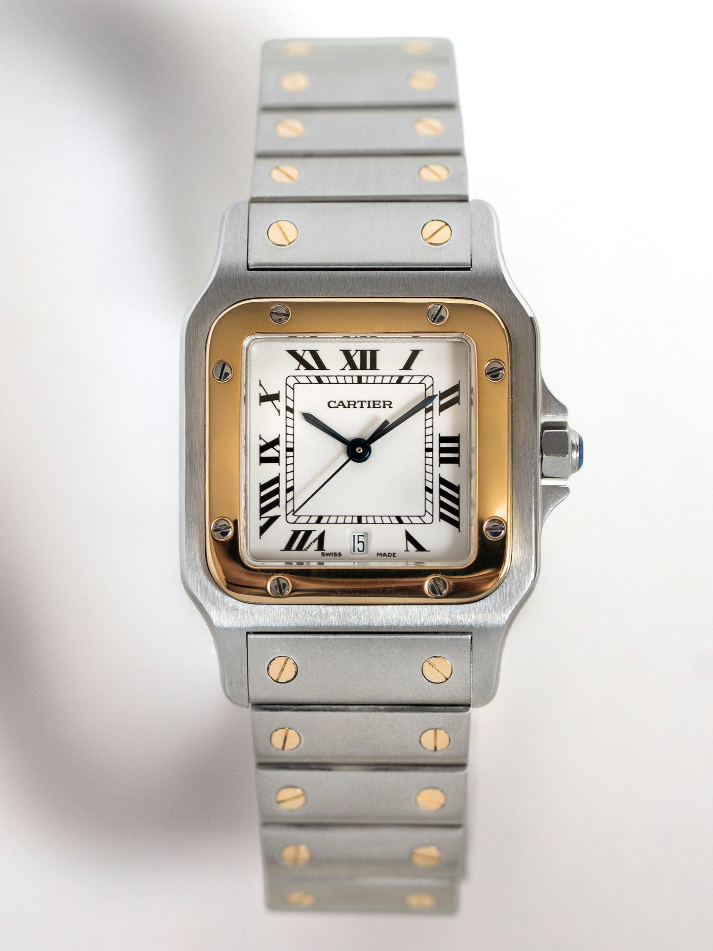 Cartier Santos Galbée 1566 Steel & Solid Gold 29mm Unisex