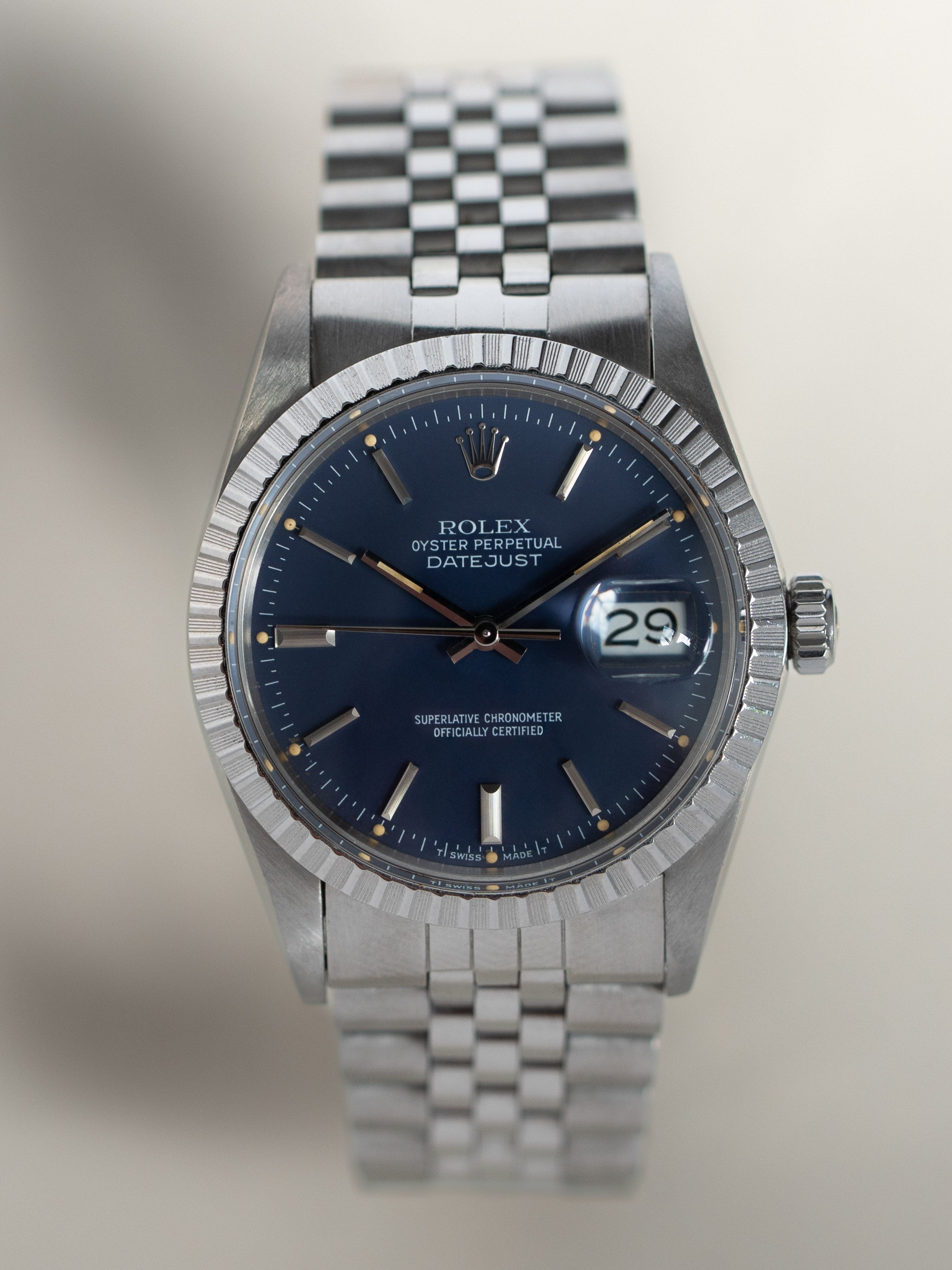 Rolex Datejust 16030 Original Blue Dial 1986 – Alex Stevens Vintage