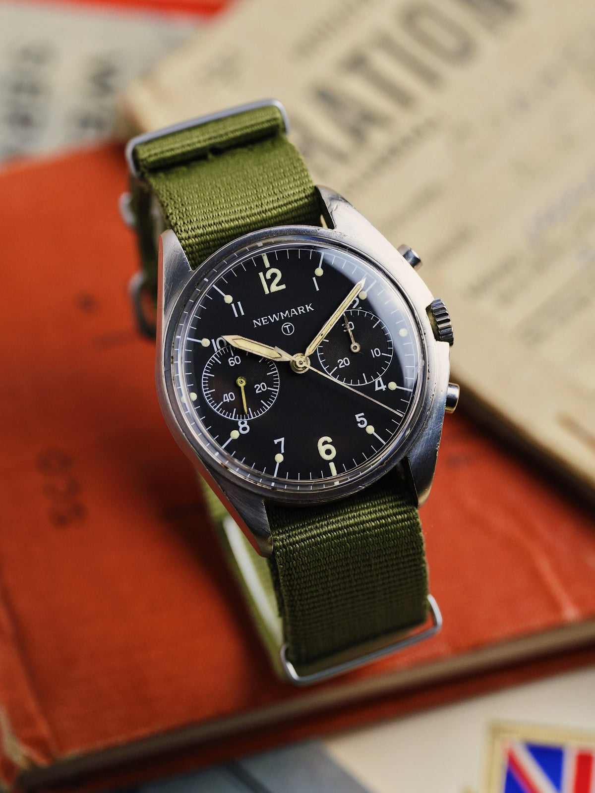 Newmark Fab Four British Military 6BB RAF Issued Chronograph 1980