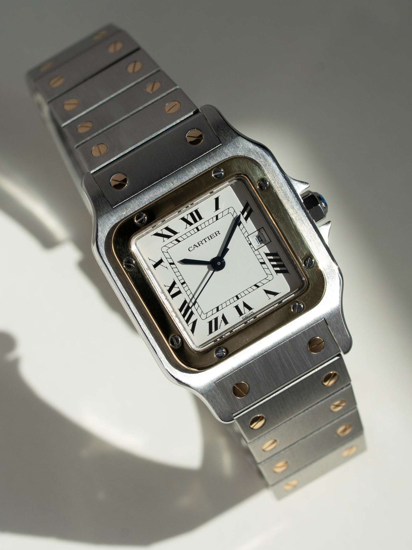 Cartier Santos Carrée 1172961 Steel & Gold Circa 1980s Sharp