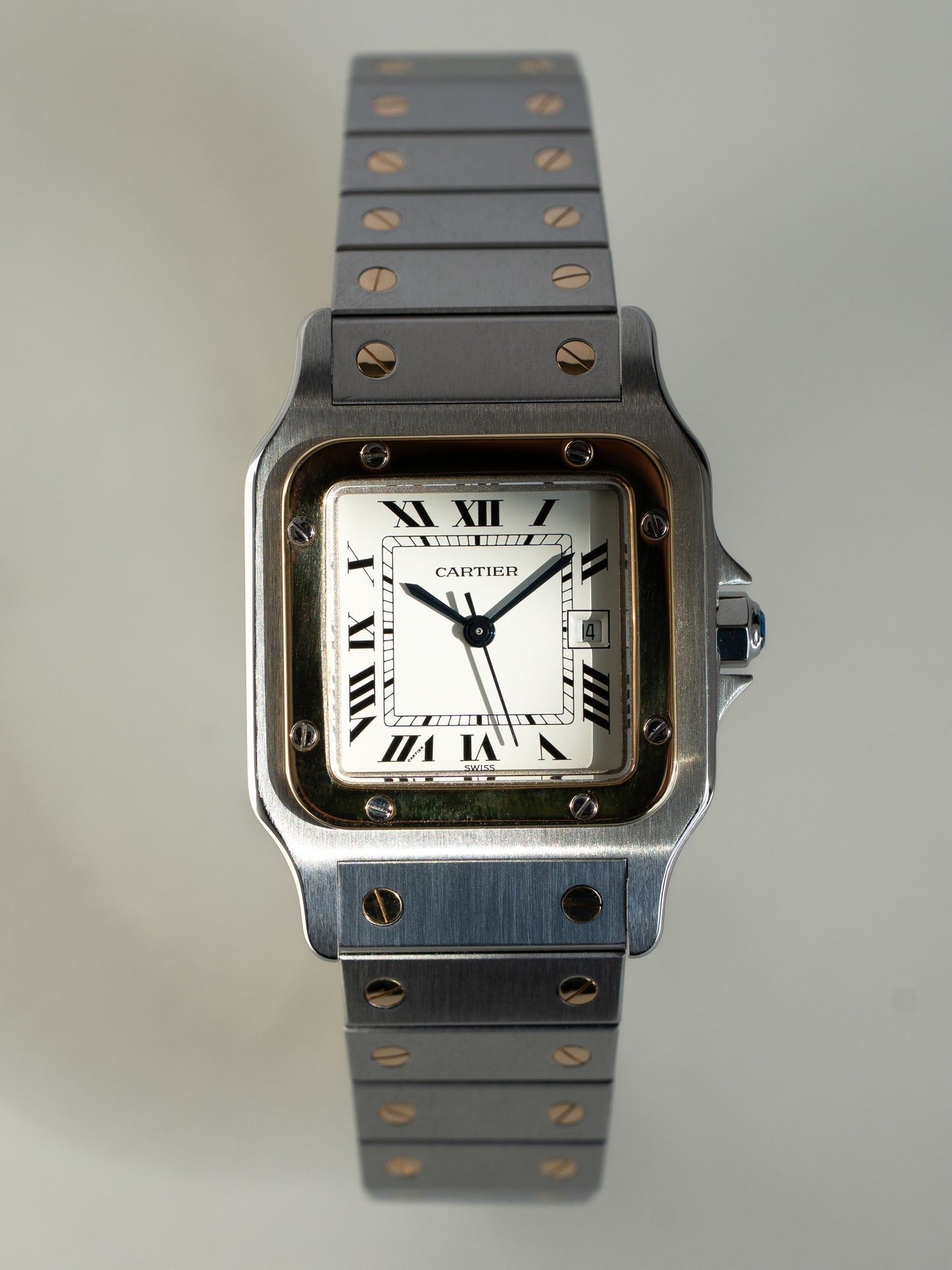 Cartier Santos Carrée 1172961 Steel & Gold Circa 1980s Sharp
