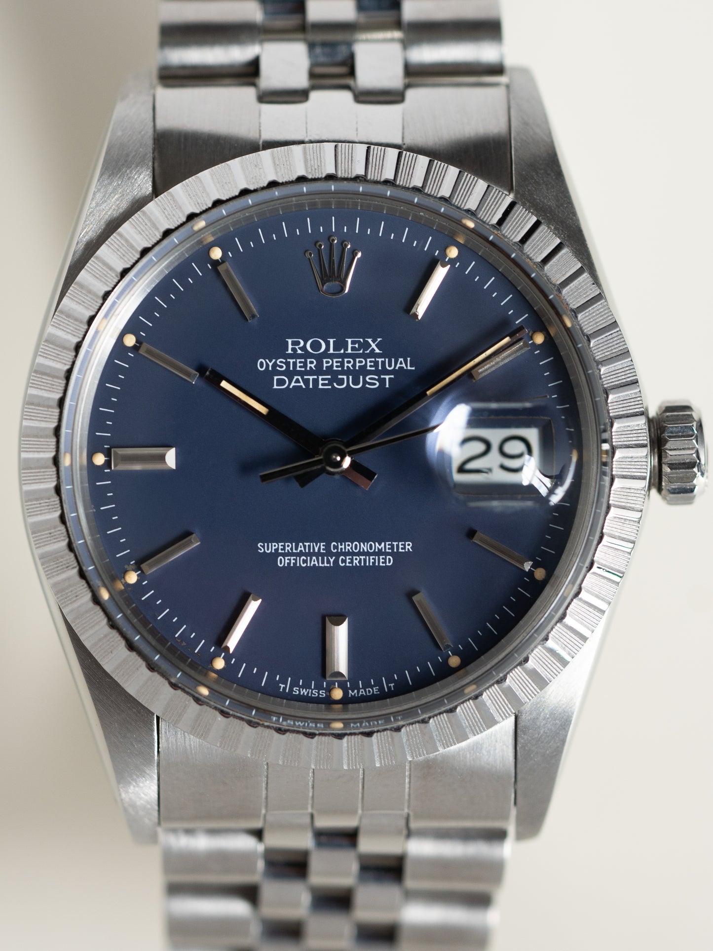 Rolex Datejust 16030 Original Blue Dial 1986