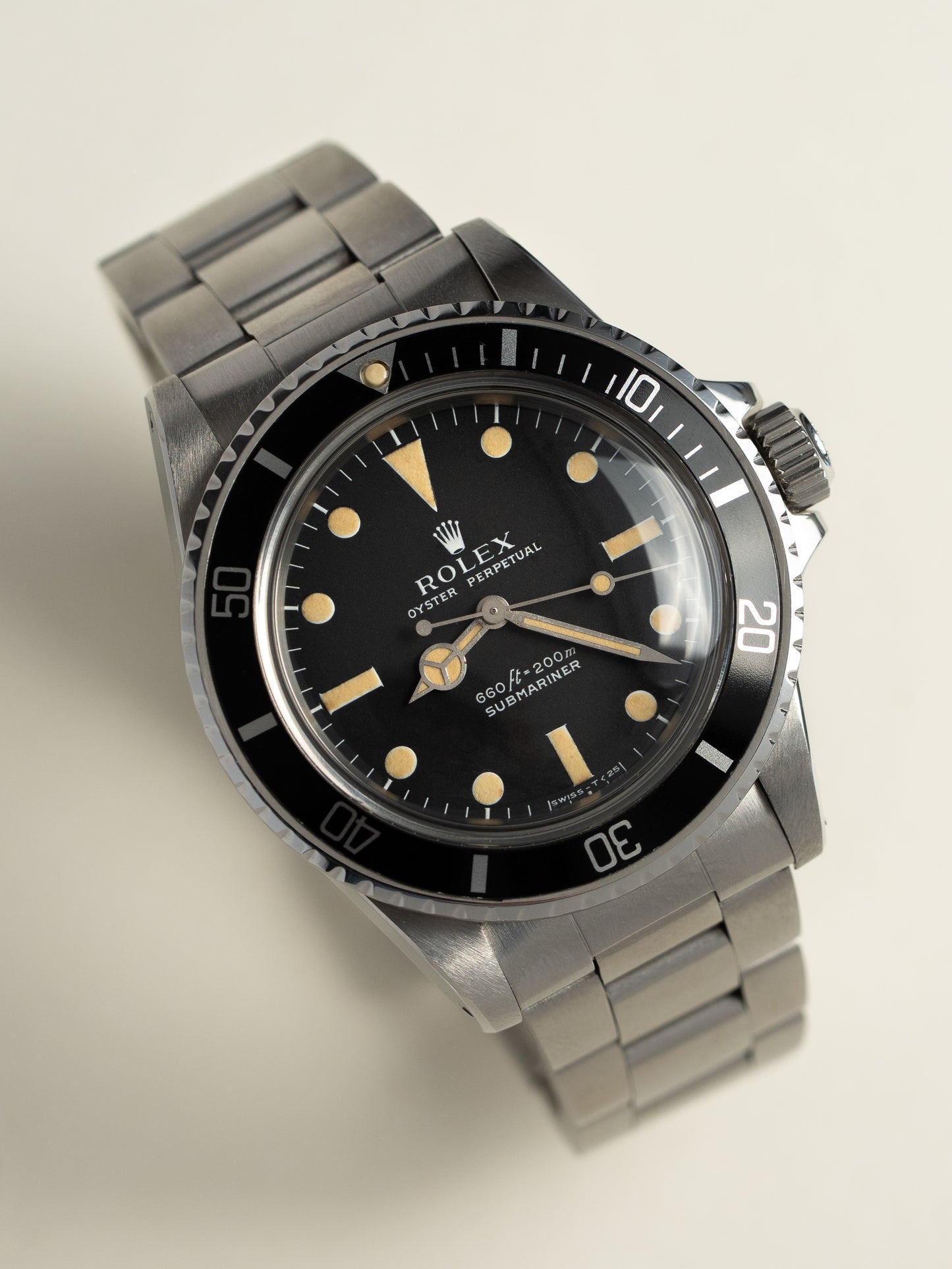 Rolex Submariner 5513 Matte "Serif" Dial Circa 1975 Exceptional Patina