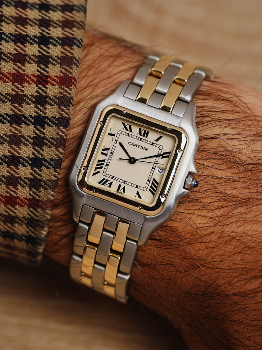 Cartier Panthère 187957 "Two Row" Steel & Solid Gold 29mm Unisex
