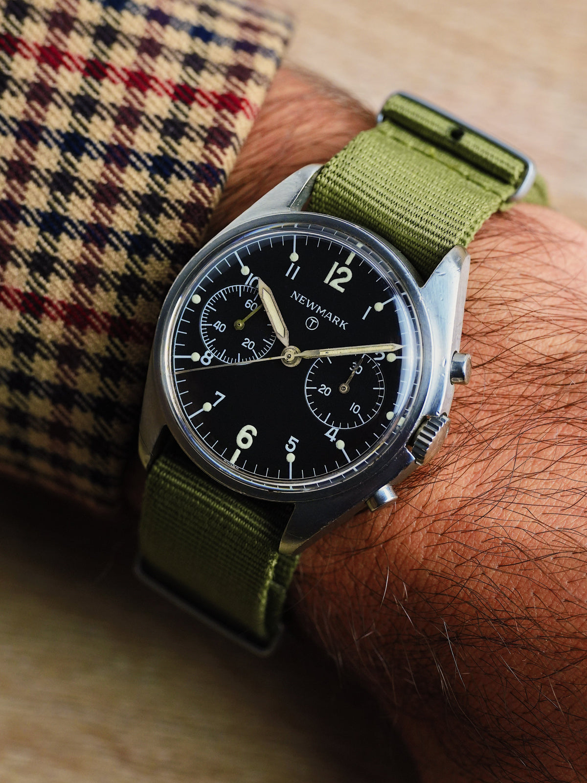 Newmark Fab Four British Military 6BB RAF Issued Chronograph 1980