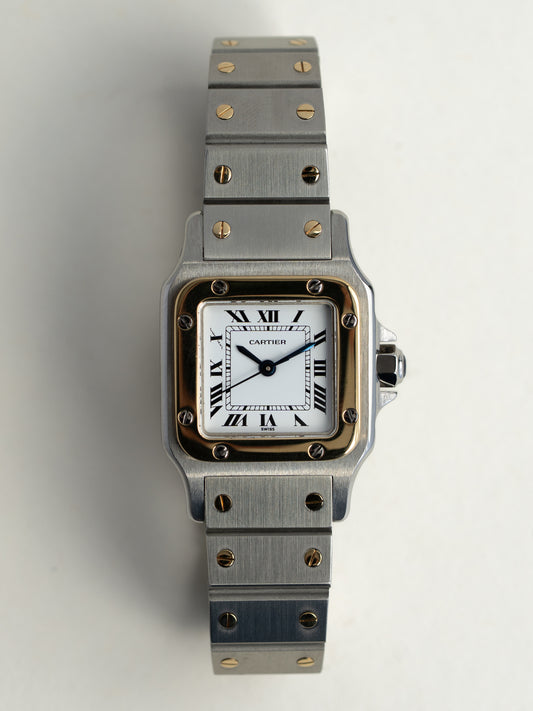 Cartier Santos Carrée Steel & Gold Ladies Sharp
