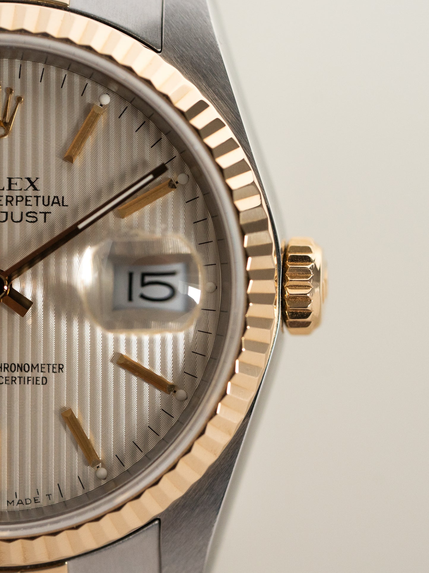Rolex Datejust 16233 Silver Tapestry Dial 1988 Immaculate Condition w/ Original Box, Booklets & Tags