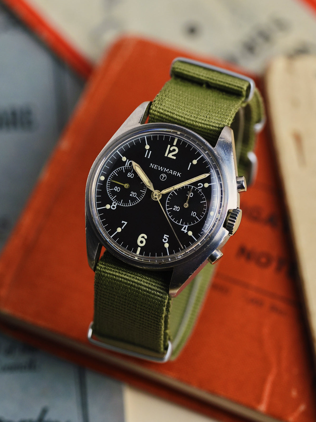 Newmark Fab Four British Military 6BB RAF Issued Chronograph 1980