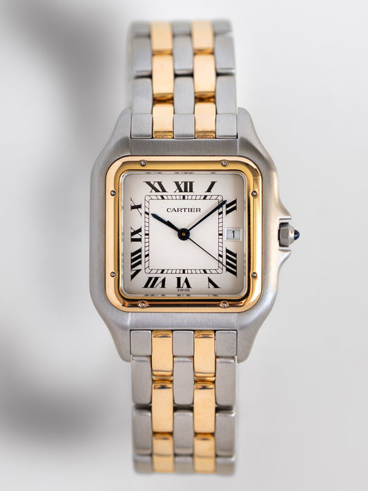 Cartier Panthère 187957 "Two Row" Steel & Solid Gold 29mm Unisex