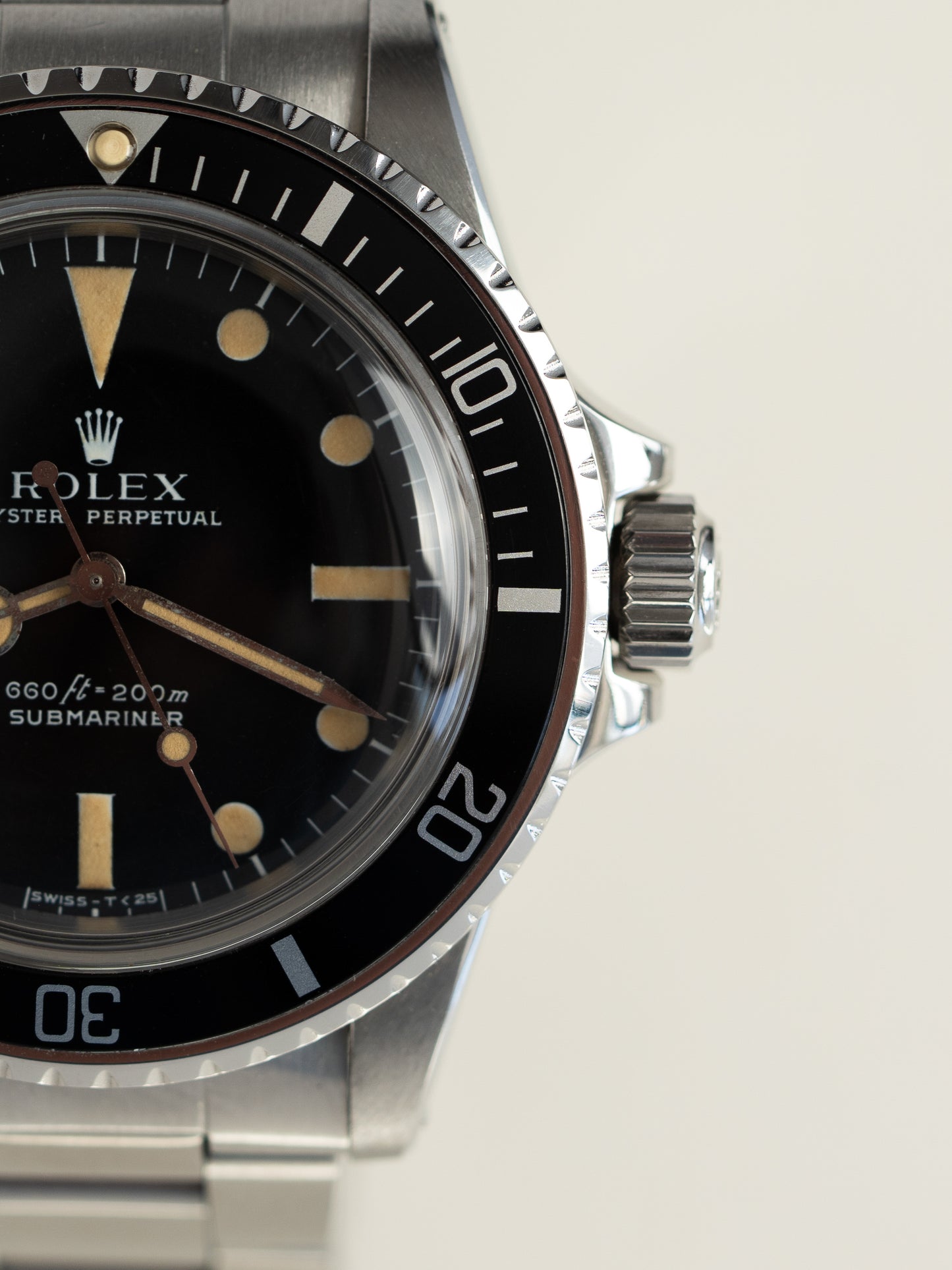 Rolex Submariner 5513 Matte "Serif" Dial Circa 1975 Exceptional Patina