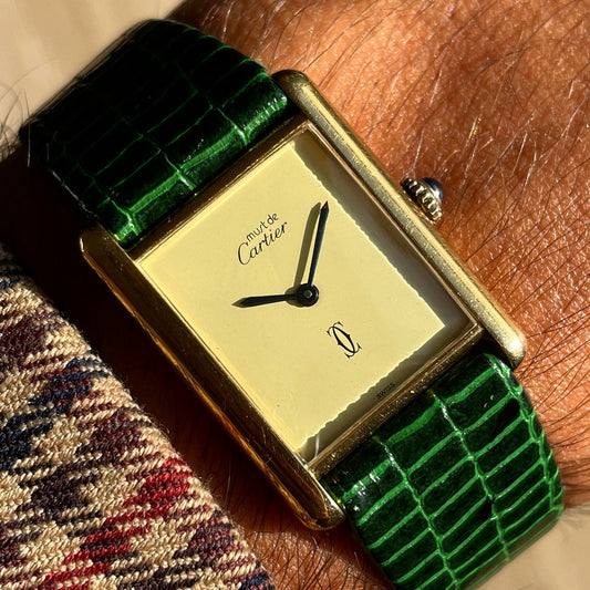 Must de Cartier Tank Lemon Dial Manual