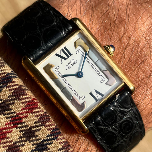 Must de Cartier Tank "Trinity" Dial Quartz Unisex