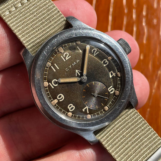 Cyma Dirty Dozen W.W.W. British Military Issued Tropical Dial