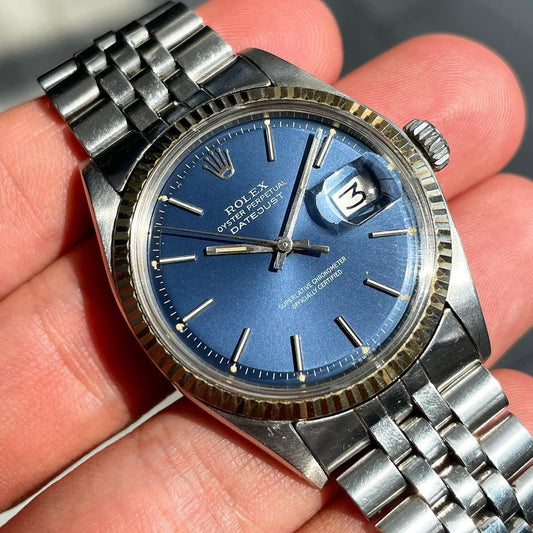 Rolex Datejust 1601 Original Blue Dial 1972