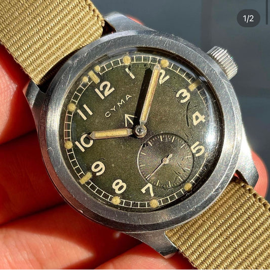 Cyma Dirty Dozen W.W.W. British Military A.T.P. Reissued Tropical Dial