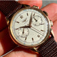 Longines 18k Pink Gold Large Size 30CH Flyback Chronograph w/ Original Paperwork